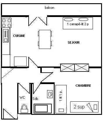 Apartamento Résidence L'everest - 2 Pièces 5 Pers - L'everest - 121ev- Plagne Centre Mae-9034 La Plagne